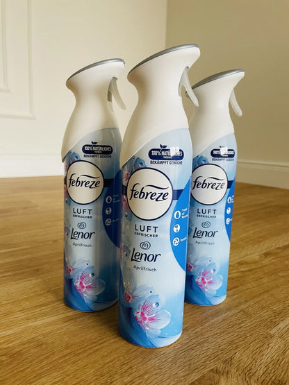 3x Febreze Lufterfrischer Raumduft Lenor Aprilfrisch Spray 300ml