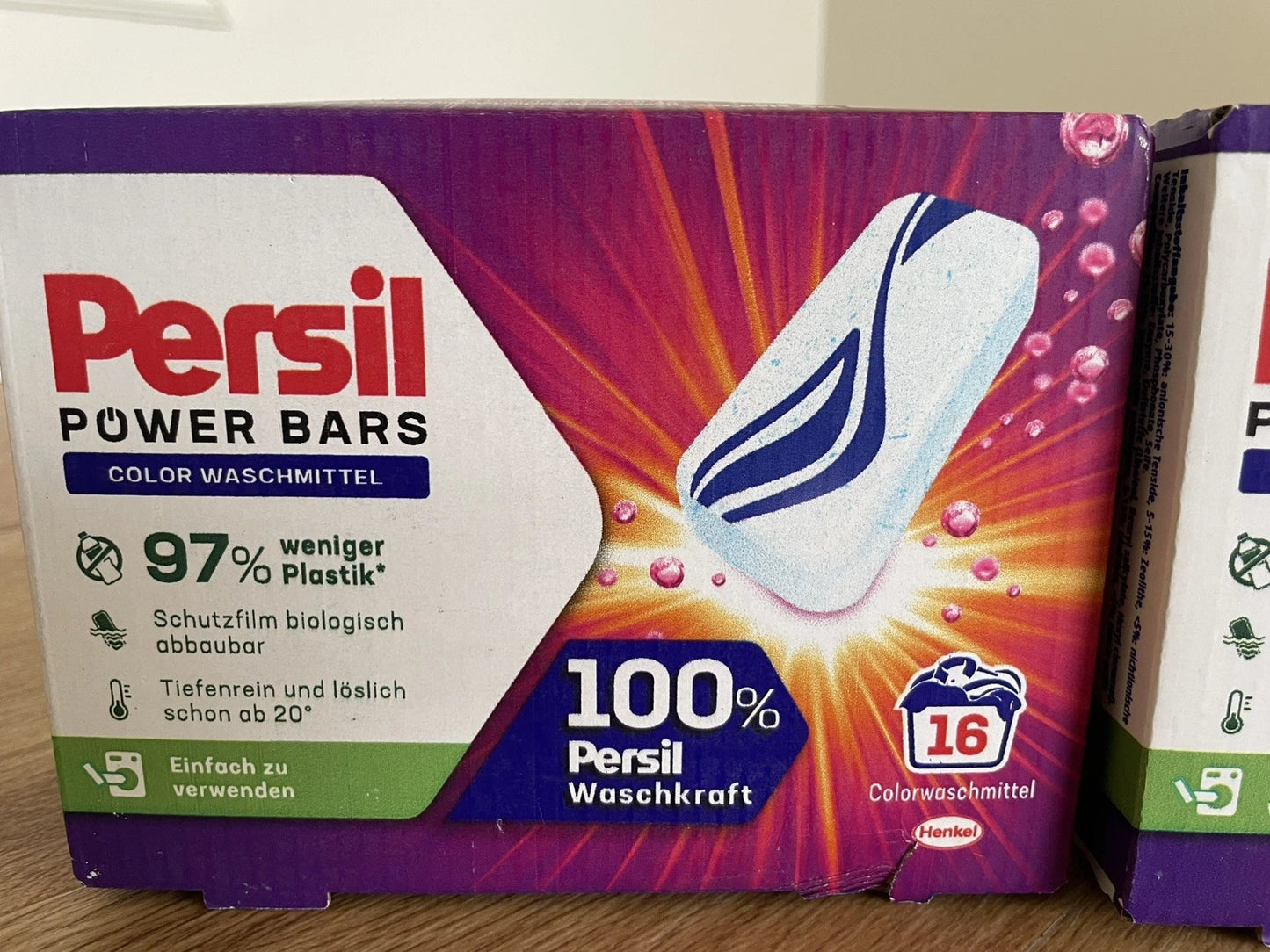 2x Persil Power Bars Color – 16 Wäschen