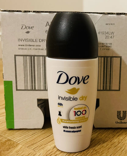 Dove Invisible Dry Roll-On Antitranspirant – 6er Pack