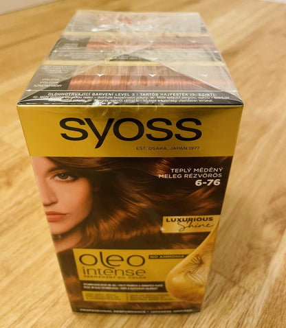Syoss Oleo Intense 6-76 Warmes Kupfer – 3er Pack