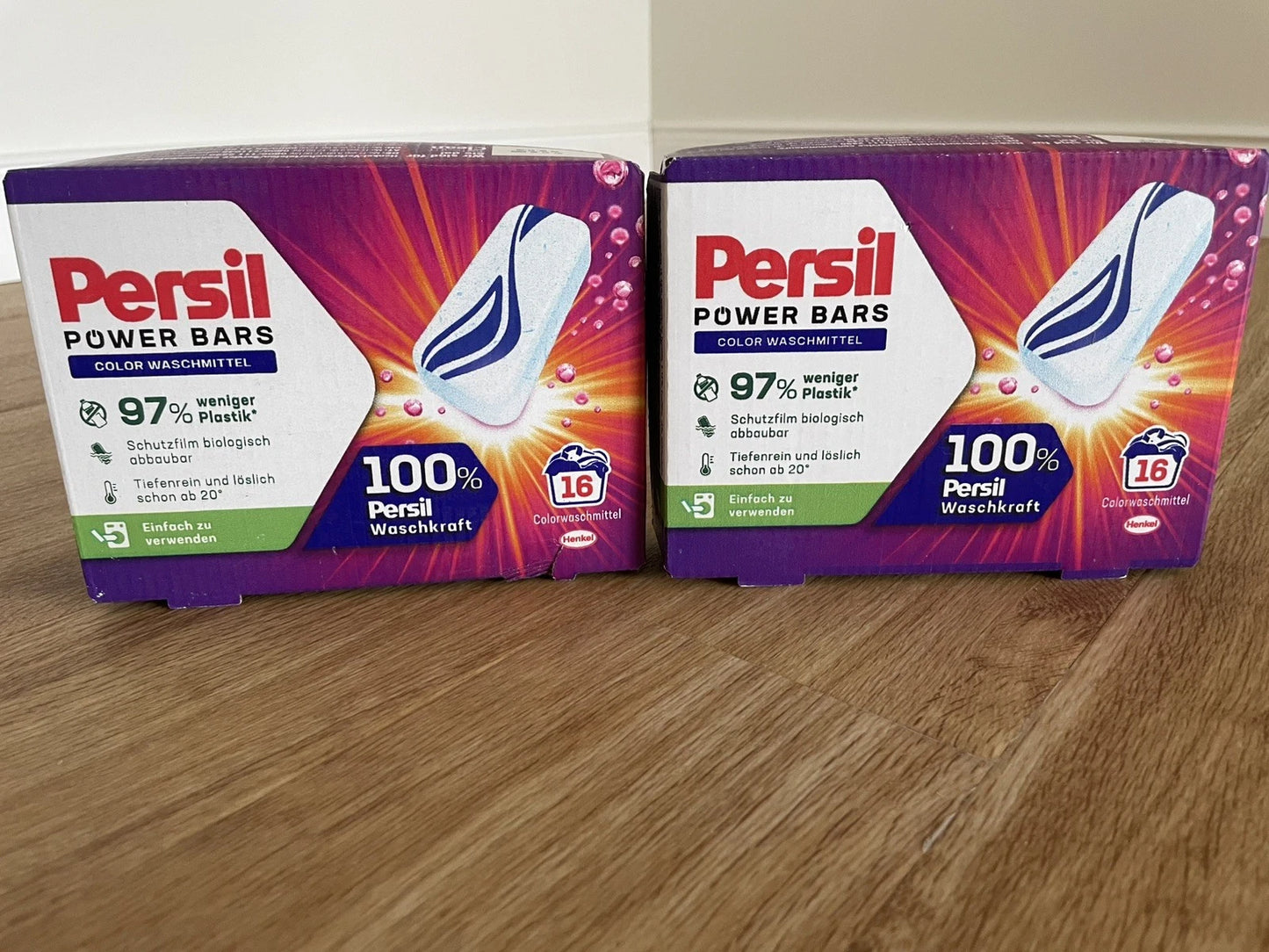 2x Persil Power Bars Color – 16 Wäschen