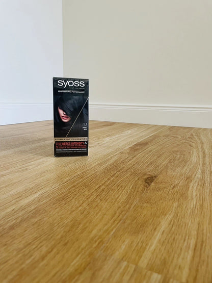 Syoss Haarfarbe 1-1 Schwarz – 3er Pack Dauerhafte Coloration