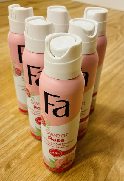 FA Sweet Rose Deodorant Spray 6x150ml – Frischer Duft
