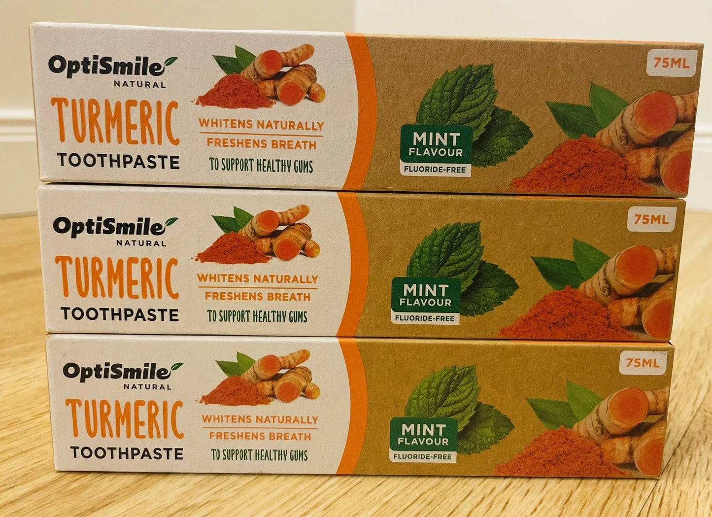 Kurkuma Zahnpasta Vegan (3×75 ml)