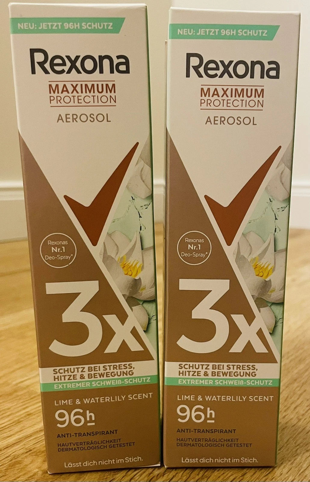 Rexona Maximum Protection Aerosol Deo – 96h Schutz – 2er Pack